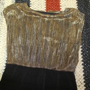 Gold and Black Cocktail Dress